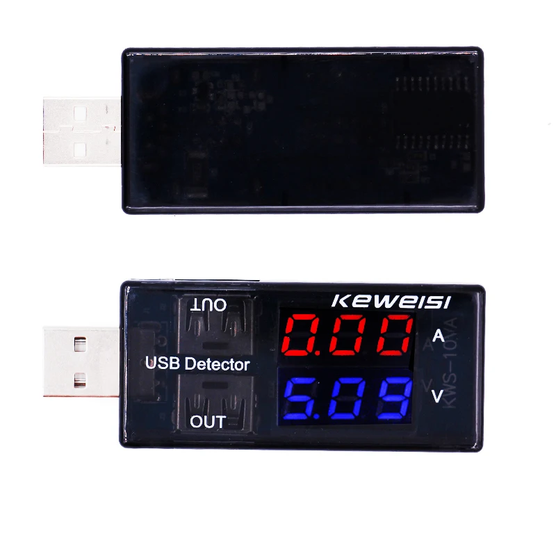Двухпортовый USB тестер напряжения тока Вольтметр Амперметр детектор с ЖК