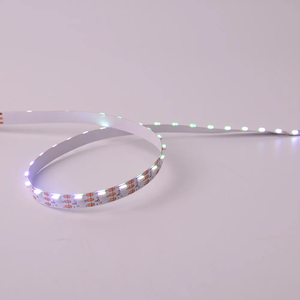 Тонкий 5 мм ширина 60leds внутренний управлением стороны излучающих sk6812 rgb