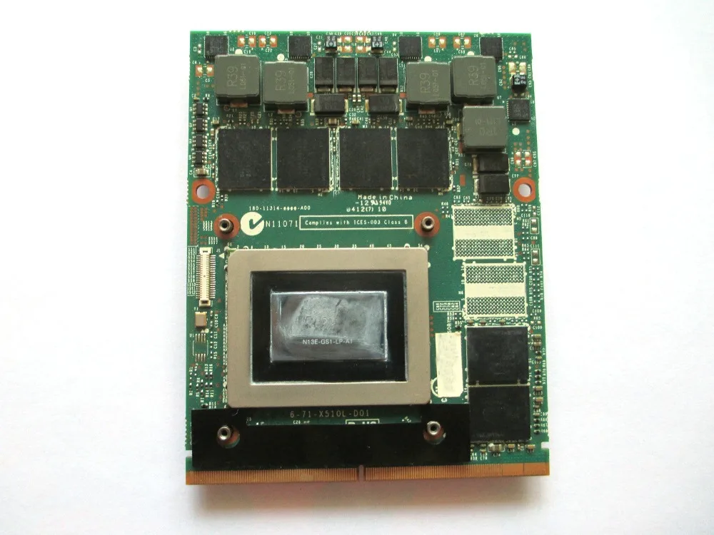Оригинальная Видеокарта GTX 670M GTX670M 6 71 X510L D01 DDR5 VGA для P150HM P170HM P150EM P170EM P150SM P170SM