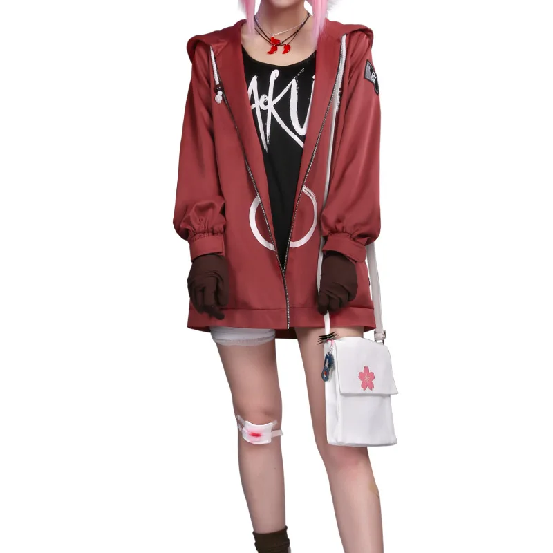 Костюм для косплея NARUTO Haruno Sakura модная повседневная форма одежда в стиле аниме
