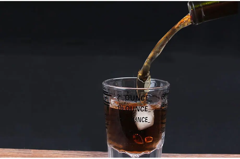 Upspirit Shot glass с измерением для коктейльного вино шейкер для коктейлей питьевое стекло es бар аксессуары кухня и обеденный стакан
