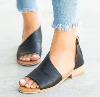 Женская летняя обувь пляжная крутые сандалии новые тапочки на платформе плоской