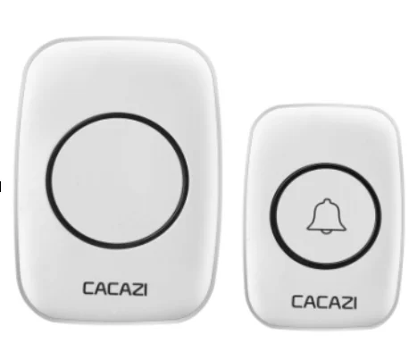 CACAZI AC 100 240 V беспроводной дверной звонок Водонепроницаемый 300 м Диапазон Низкая