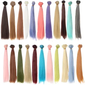 Refire bjd hair 25 см * 100 см черный розовый коричневый хаки белый серый цвет длинная фотография