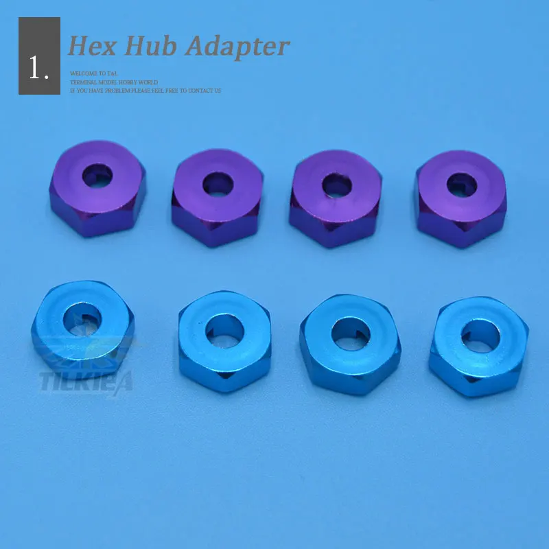 4 шт. 12 мм толщина 5 алюминиевые колеса шестигранные ступицы с осями шпильки для