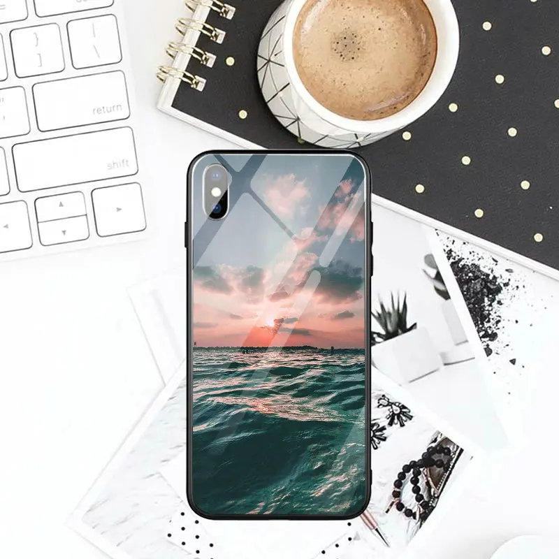 Летняя природа В Гавайском стиле с изображением пальм чехол для iPhone 7 8 6s плюс X XR XS