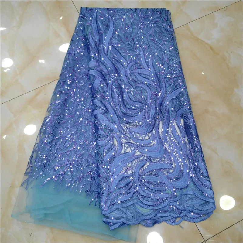2019 New Design African Lace Fabric French Sequins Net Sequin For Wine Color | Дом и сад