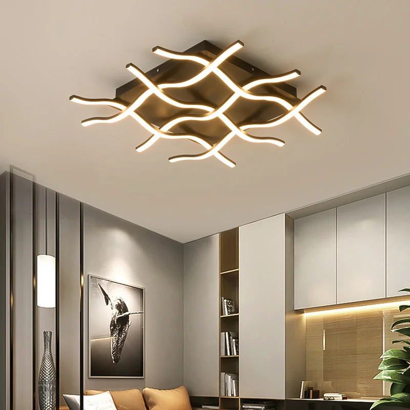 Креативные современные светодиодные потолочные лампы для гостиной спальни
