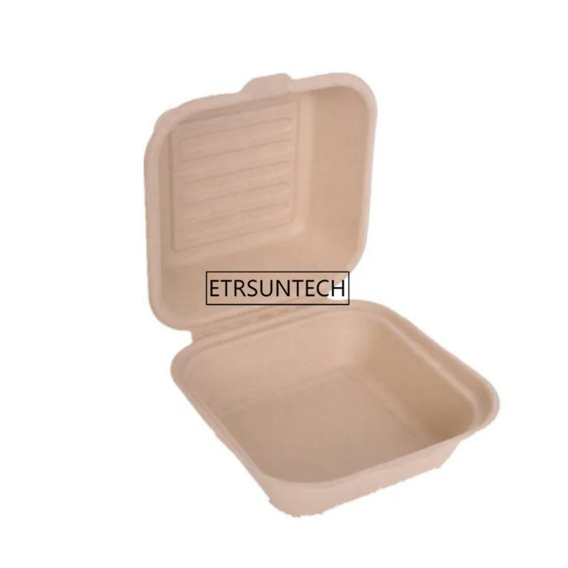 500 шт. одноразовая упаковка для пищевых продуктов вечерние коробки гамбургеров