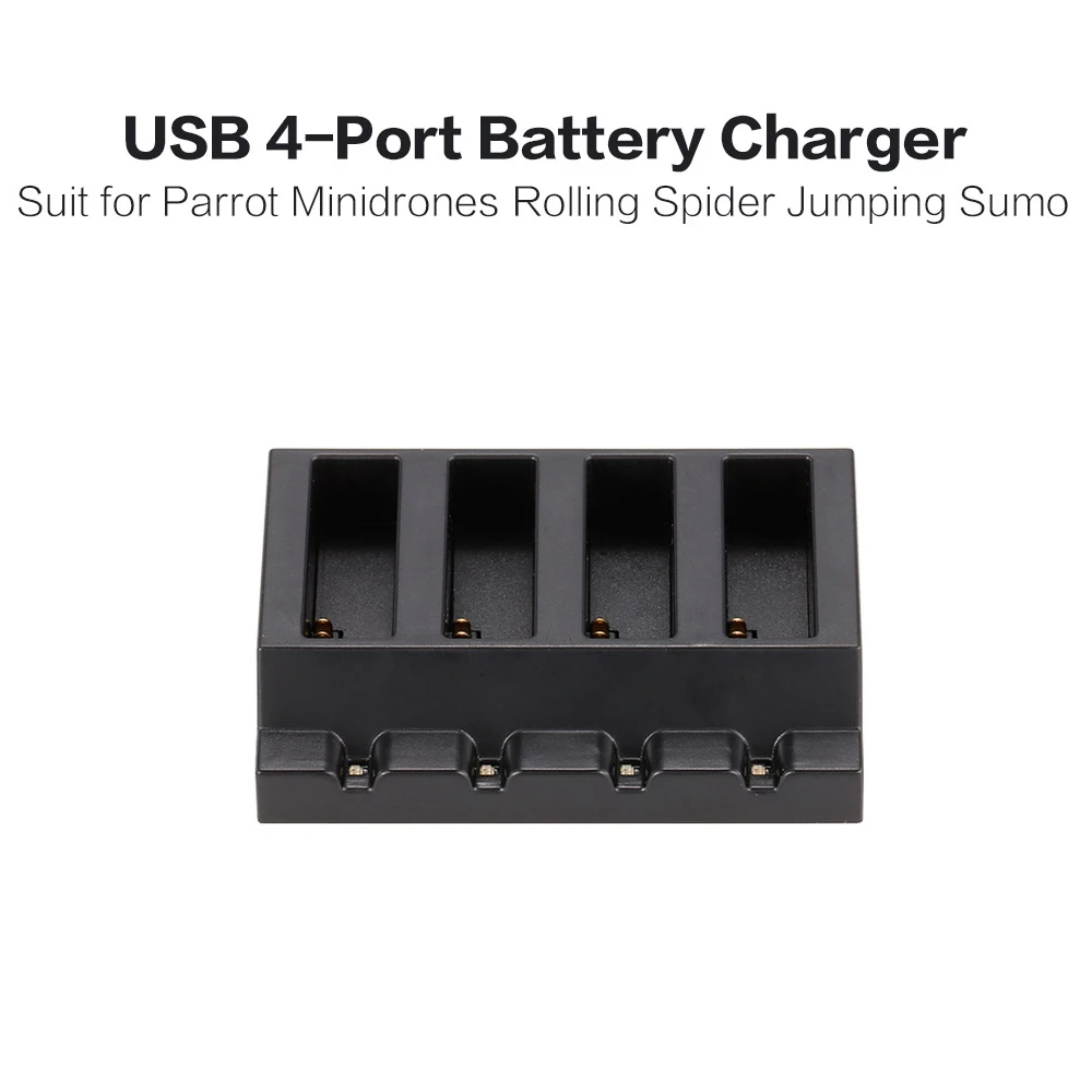 USB 4-Port RC Model Battery Charger for Parrot Minidrones Rolling Spider Mambo Swing Jumping Sumo | Игрушки и хобби
