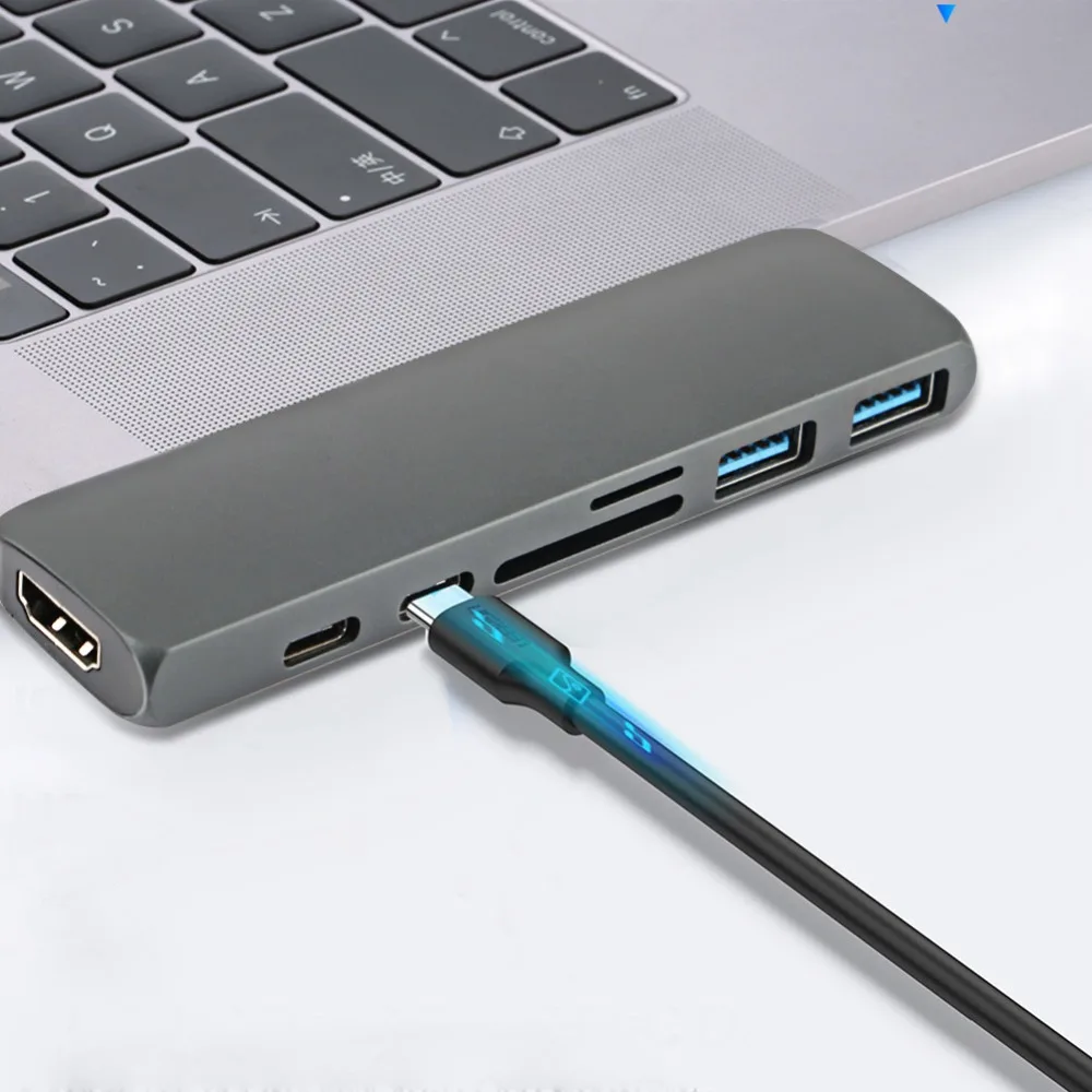 Конвертер USBC USB C HDMI/USB 3 0/type C/Micro SD/SD Женский адаптер зарядного устройства для Apple