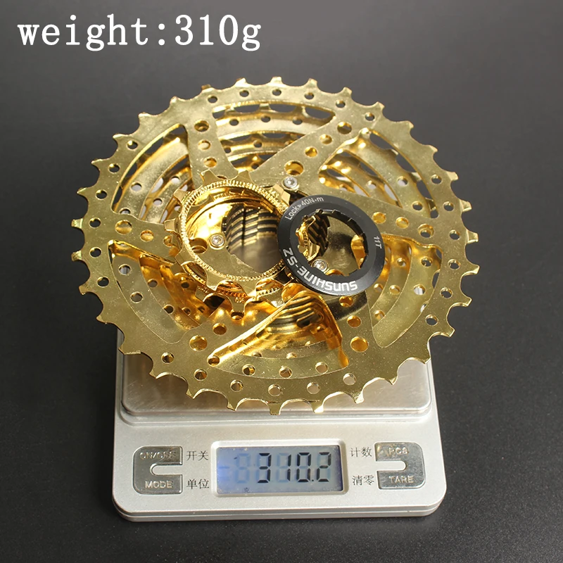 SUNSHINE SZ 11 32T 9 скоростей кассета s Gold Freewheel MTB горный велосипед сталь золотые