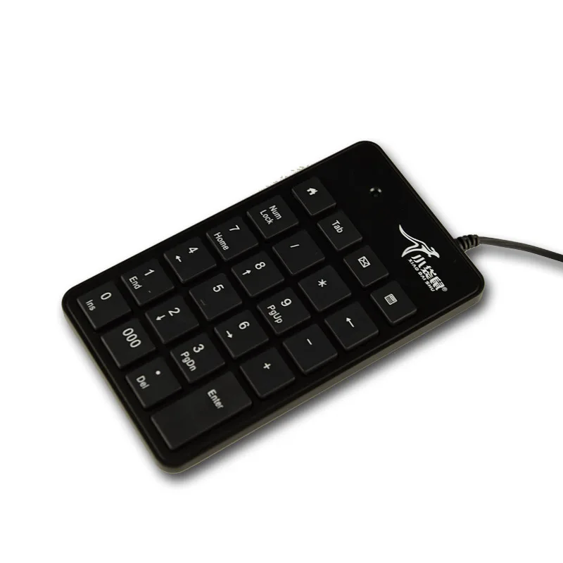 Черный тонкий цифровой мини-клавиатура USB интерфейс 23 колпачки эргономичная