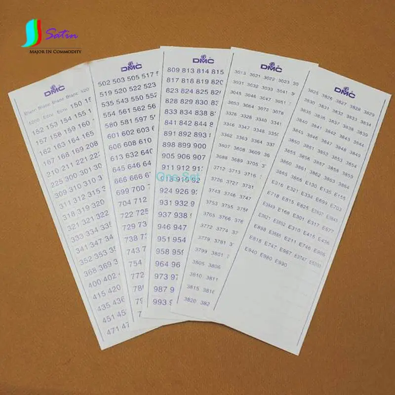 Инструмент для вышивки и маркировки вспомогательная линия DMC 447 видов наклейка с