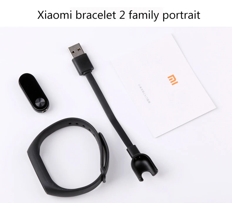 100% Оригинальные Xiaomi mi Группа 2 Смарт фитнес браслет часы OLED Touchpad трекер сна