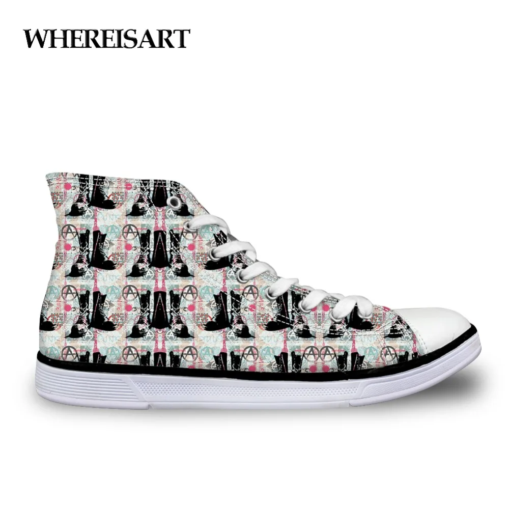 Кроссовки мужские с принтом на шнуровке в стиле панк рок|Мужские кроссовки и