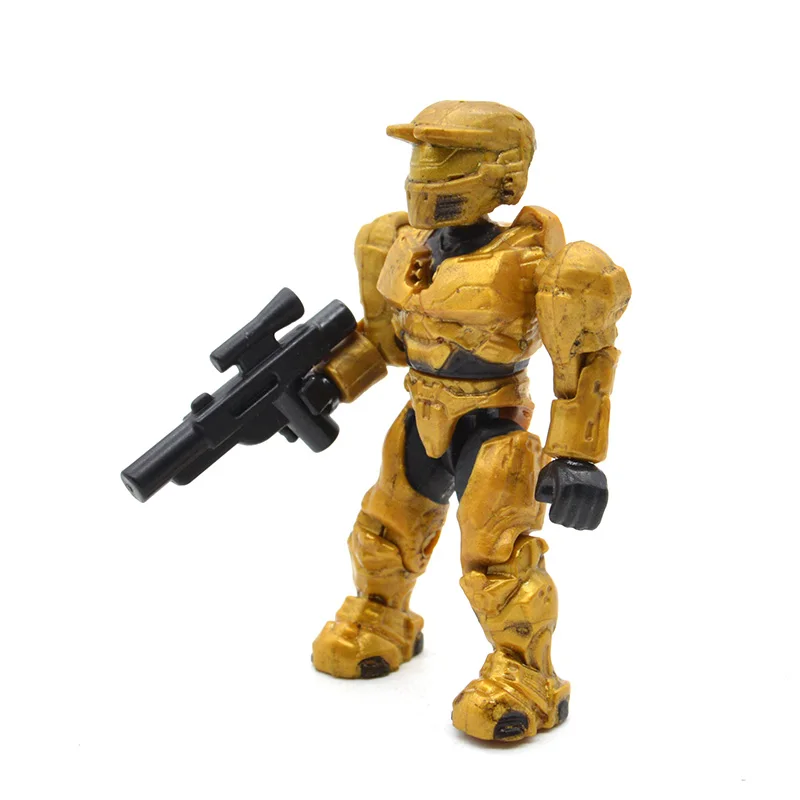 1 Piece MB81 Одна Halo строительные блоки с пистолетами Монстры люди воины Спартанские войны игры ковенанты Кирпичи Детские игрушки - Цвет: 1 Piece MB81