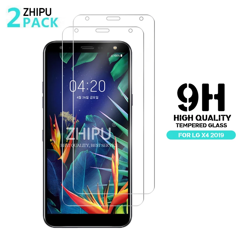 2 шт закаленное стекло для LG X4 2019 Защитное экрана 2.5D 9H Премиум Закаленное защитная