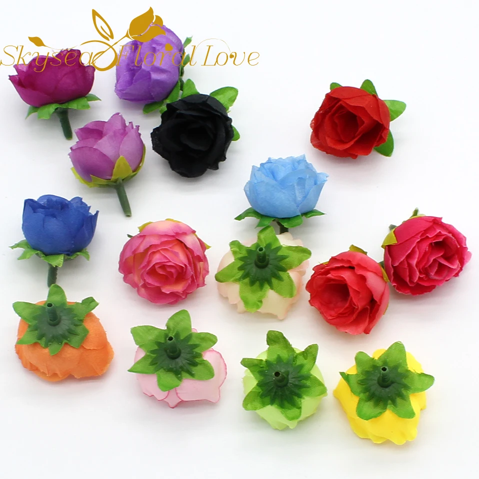 Diy ручной работы корсаж искусственный цветок головы Шелковый бутоньерка