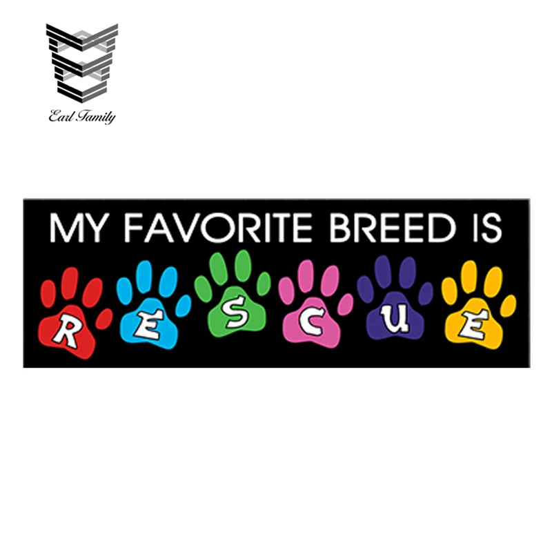 EARLFAMILY 15 см X 5 Стайлинг автомобиля любимая порода спасательные собаки кошки