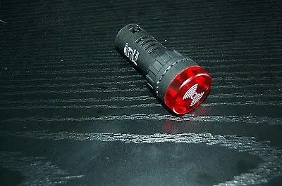 

5pc 220V 22mm Flash Light Red LED Active Buzzer Beep Indicator Intermittent