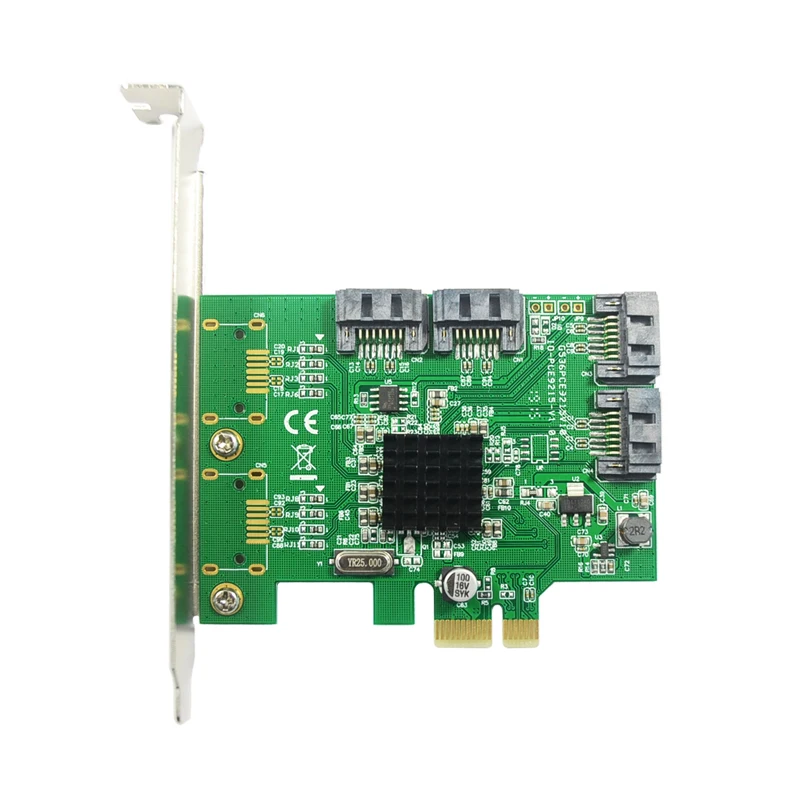 4 порта SATA3.0 6 Гбит/с карта расширения 88SE9215 чипсет PCI Express контроллер SATA карты|sata