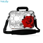 Наплечная Сумка для ноутбука, с принтом розы 10, 12, 13,3, 14, 15,6, 17,3 дюйма, для мужчин, ультрабук, сумка-почтальонка, сумка для ноутбука SB-9387