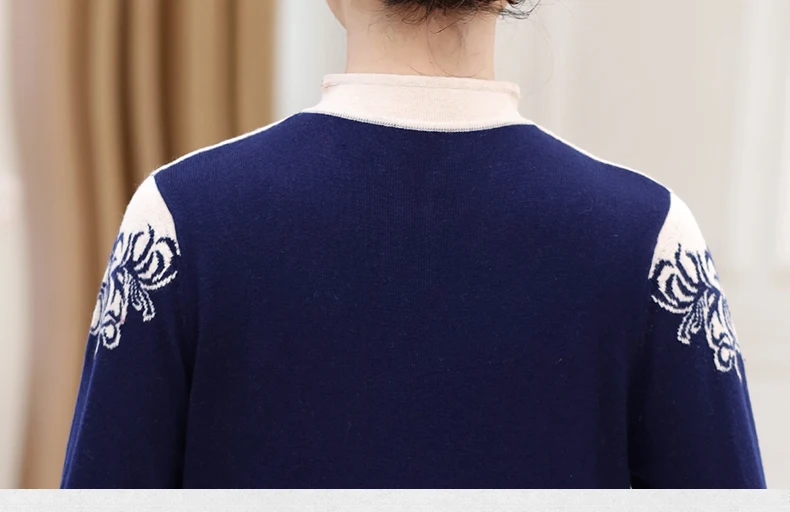 Для женщин свитер и пуловеры 2017 осень-зима водолазка Винтаж повседневная женская