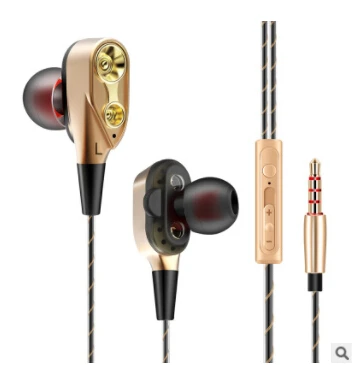 Наушники с двойным приводом Бас Сабвуфер наушники mp3 fone de ouvido audifos спортивные