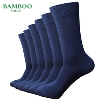 match up men bamboo light blue socks breathable anti bacterial man business dress socks 6 pairslot