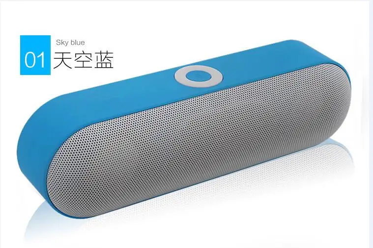 Мини Bluetooth динамик портативный беспроводной динамик звуковая система 3D стерео музыка объемная Поддержка Bluetooth, TF AUX USB - Цвет: Синий