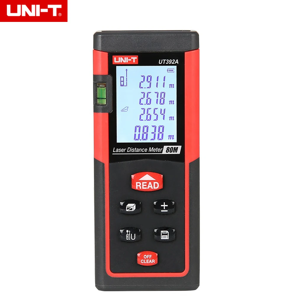 UNI T рукоять цифровой лазерный дальномер UT392A/UT392B/UT392C 80 м/100 м/120 м Лазерный