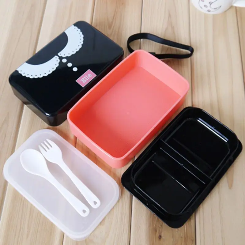 NHBR-730Ml Ланч-бокс с завязками, Bento box для девочек, леди, детей, ланчбокс для суши, контейнер для еды, посуда, микроволновая печь