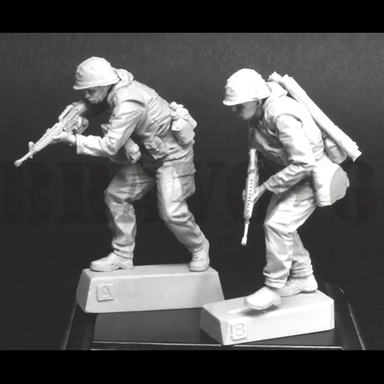 Корпус морской волны США за углом (3) модель Soldier GK WWII разобранный и Неокрашенный