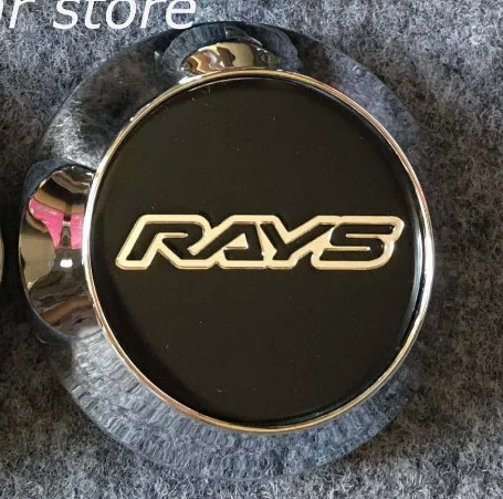 68mm black n silver 4 x Japan ADVAN Racing RAYS 45 мм эмблема логотип 65 мм 68 мм сплав крышка ступицы колеса - Цвет: 68mm black n silver