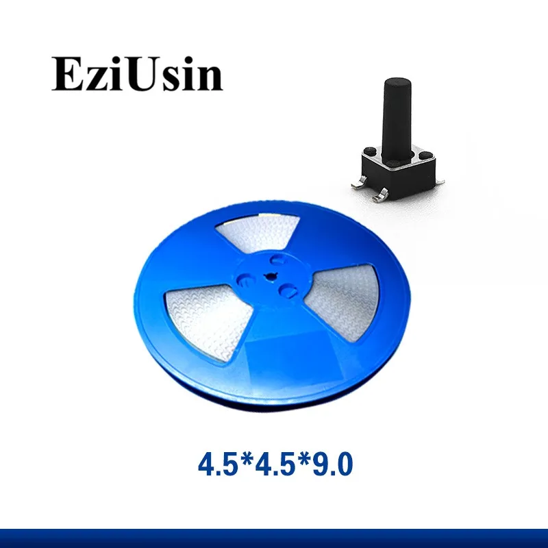 500pcs In Tape One Reel TS-C015 Micro Switch 4.5*4.5*8 Tactile Tact Push Button SMT 4.5x4.5x9 keyboard Switches