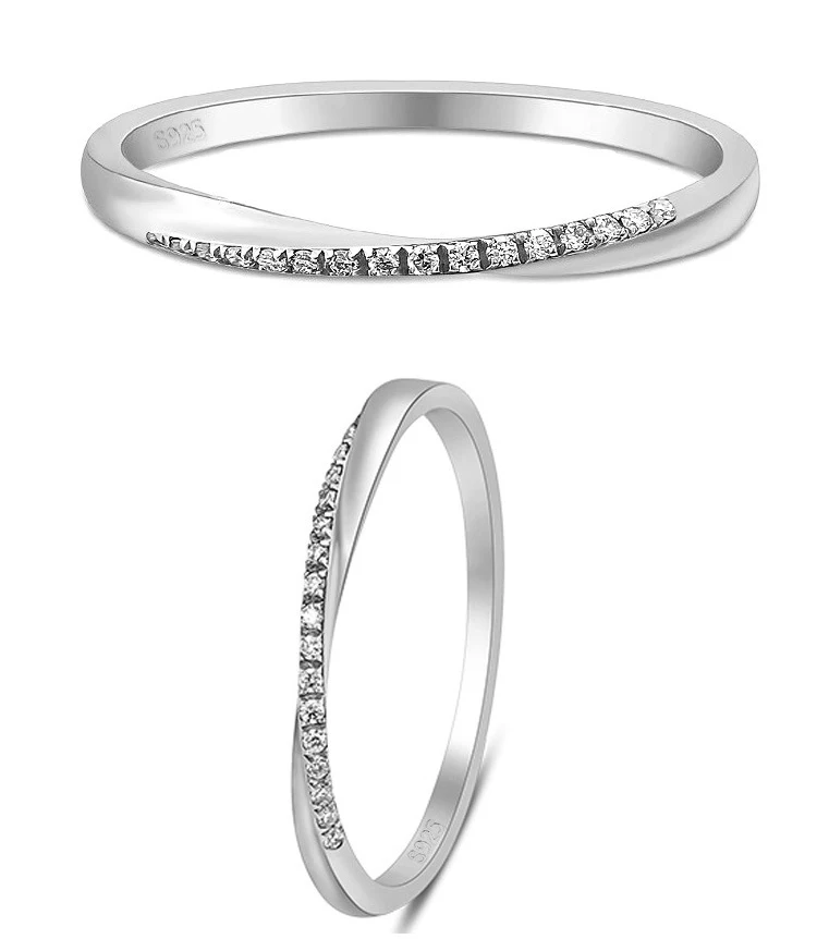 Женское кольцо из серебра 40% пробы с фианитом в коробке|sterling silver 925 ring|925 ringrings for women