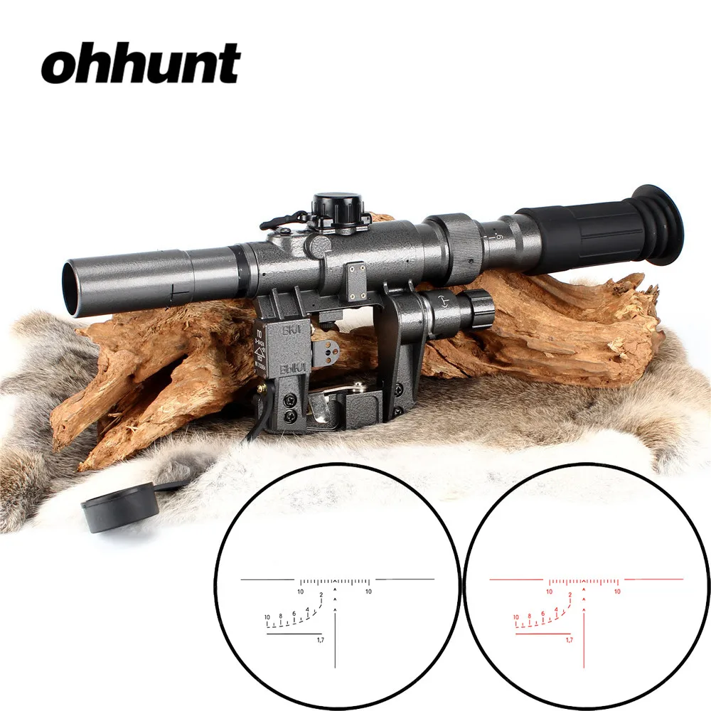 Тактический прицел с красной подсветкой 3 9x24 SVD Снайперский прицел|sniper riflescope|tactical