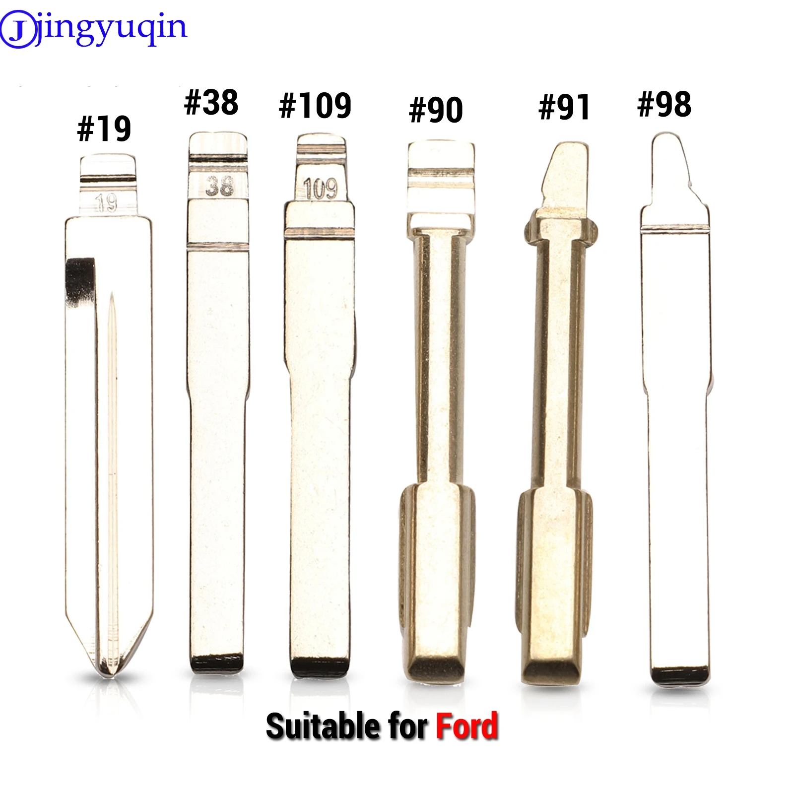 Jingyuqin 10p Автомобильный ключ Ucut Blade #19 #38 #109 #90 #91 #98 для ford | Автомобили и мотоциклы