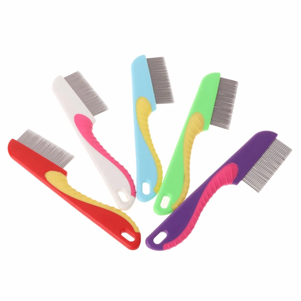 1 шт. Домашний питомец собака Кот гребень плотные зубы Массажная волос щетка для