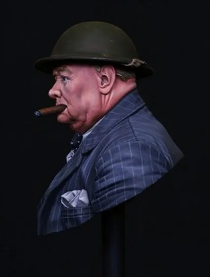 Масштабные модели 1/10 WW2 Черчилль (включая два шляпа) полимерный Бюст бесплатная