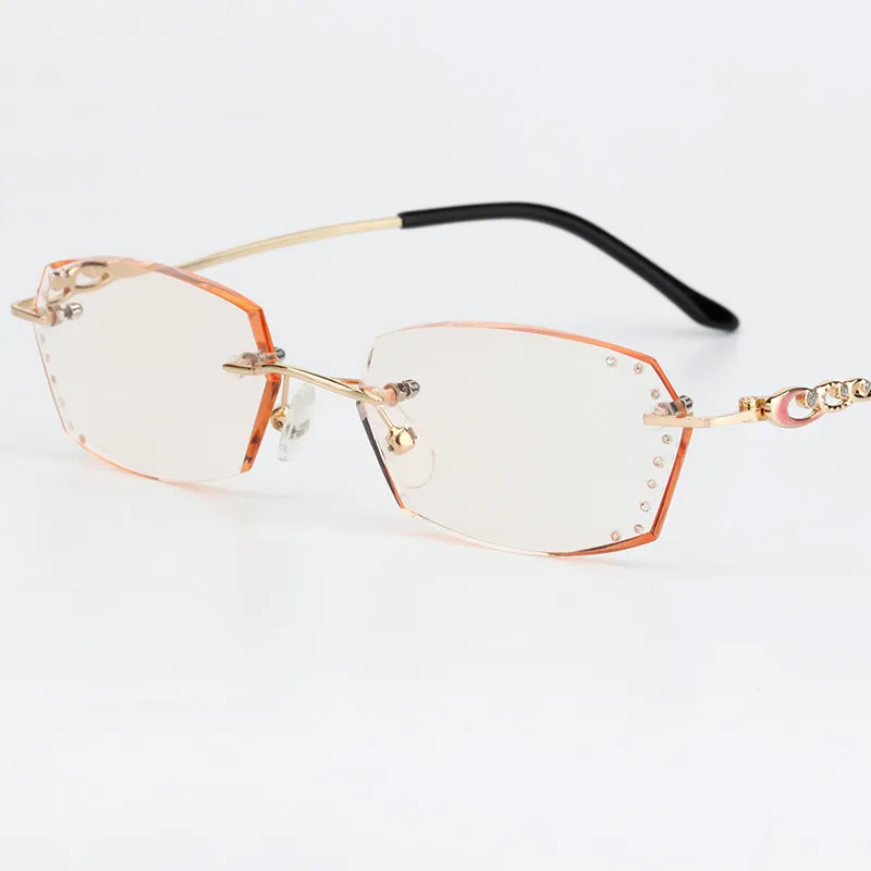 2017 Модные Качественные Женские стильные коричневые очки Стразы для чтения Новый