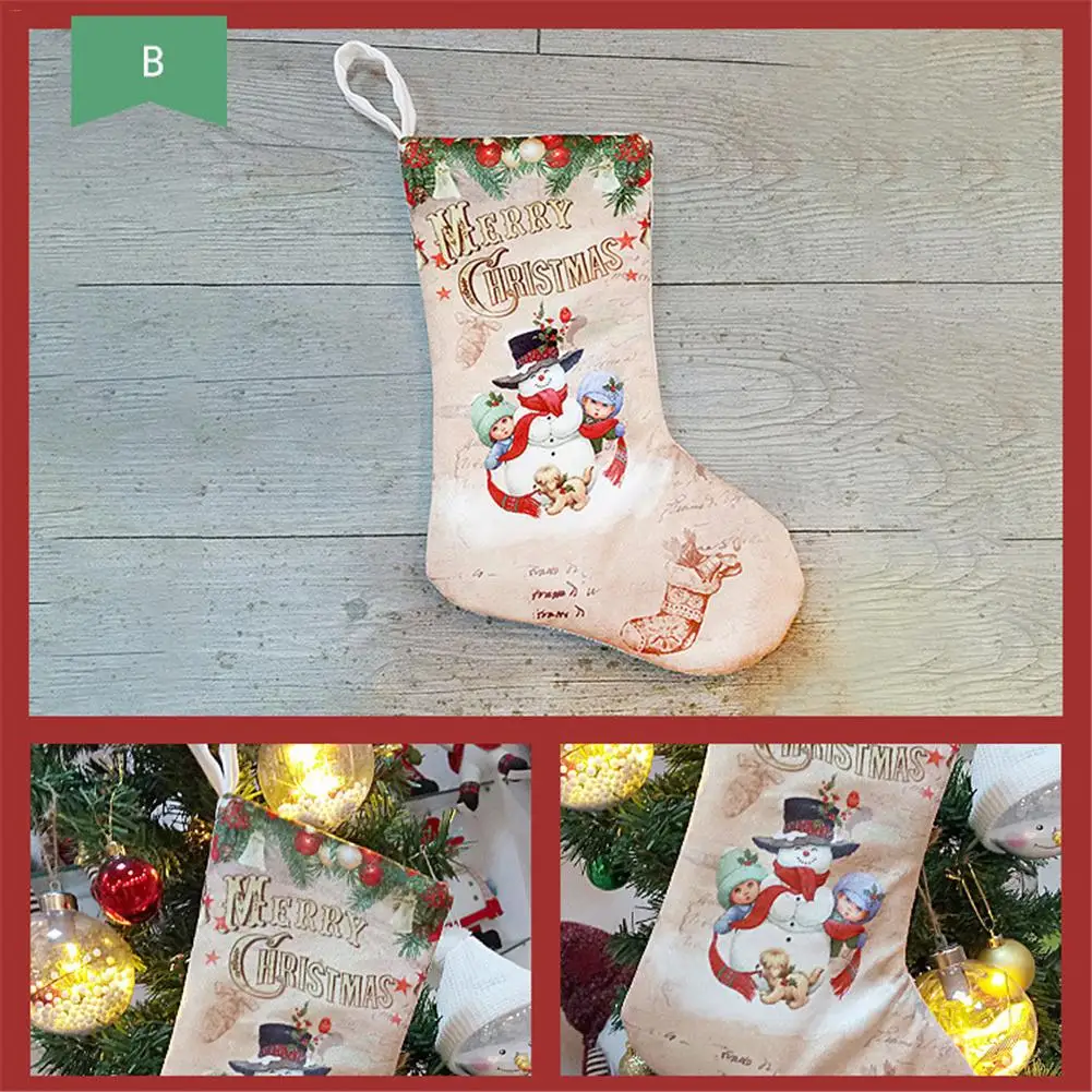 Рождественские украшения из искусственной ткани маленькие подвески для ботинок