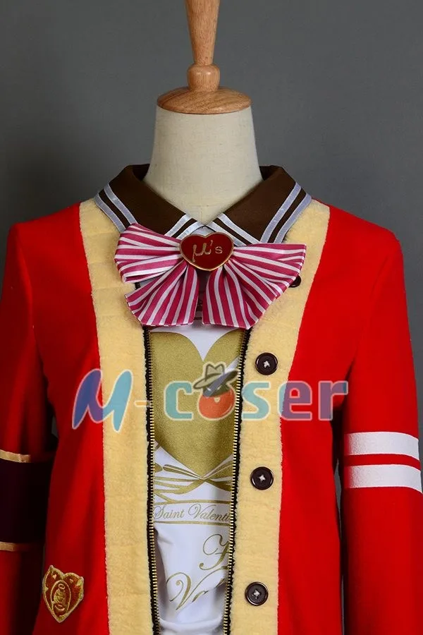 LoveLive! Любовь Живая Валентина eli Ayase равномерное Хэллоуин Рождественский Карнавальный костюм для Для женщин Обувь для девочек полный набор