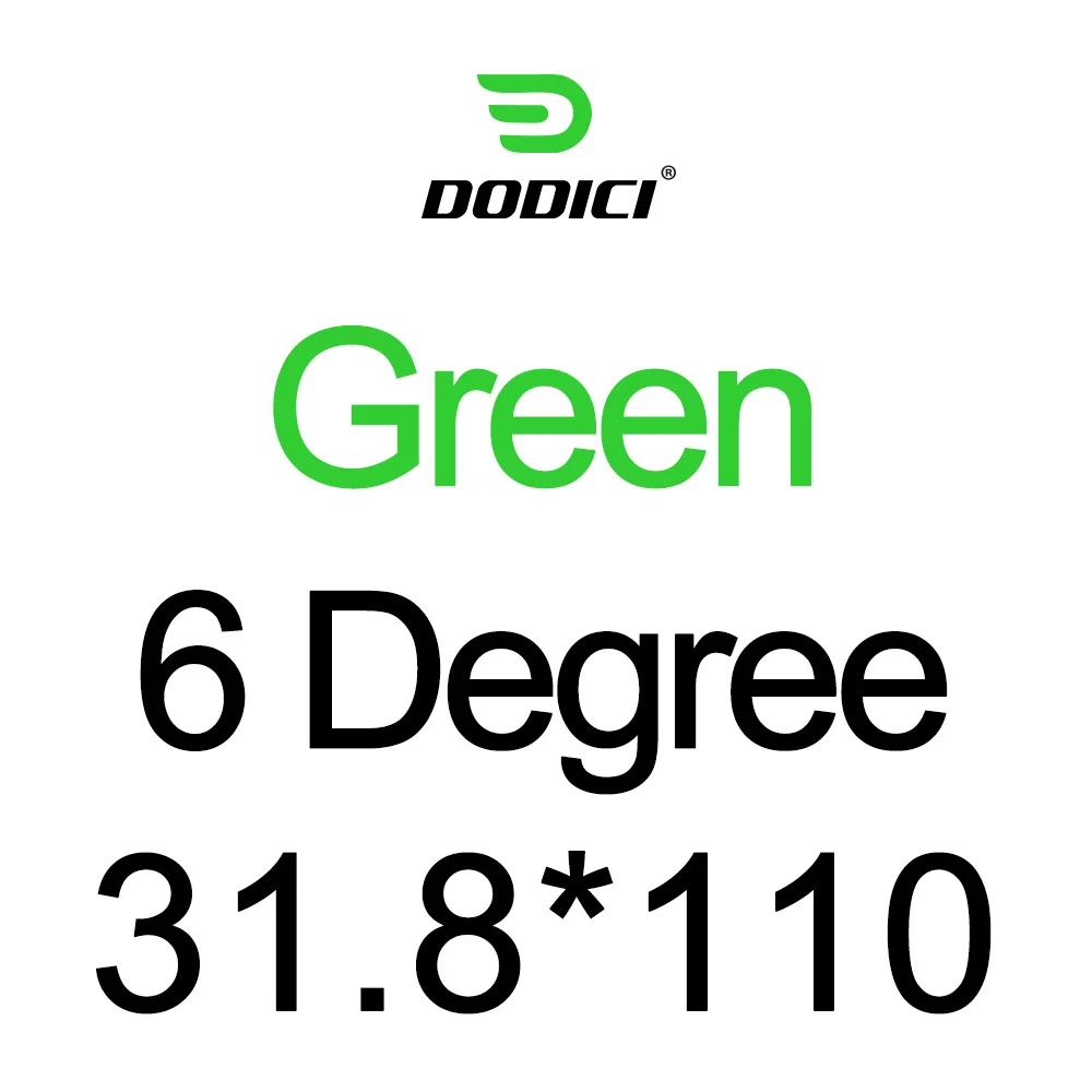 Green 110mm DODICI велосипедный руль из углепластика волокна стержня стержень для дорожного велосипеда MTB углеродный стол 6 градусов жемчуг Краски блеск для губ 31,8*80/90/100/110/120/130 мм - Цвет: Green 110mm