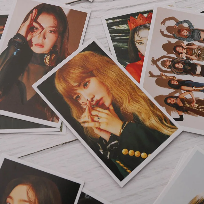 30 шт./компл. альбом из красного бархата самодельный бумажный постер фотооткрытка