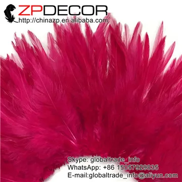 Zpdecor 850 шт./лот 4-6in высокое качество MULTI-COLOR натянутая фиалка "петушиные перья" для украшения свадьбы аксессуары - Цвет: RED