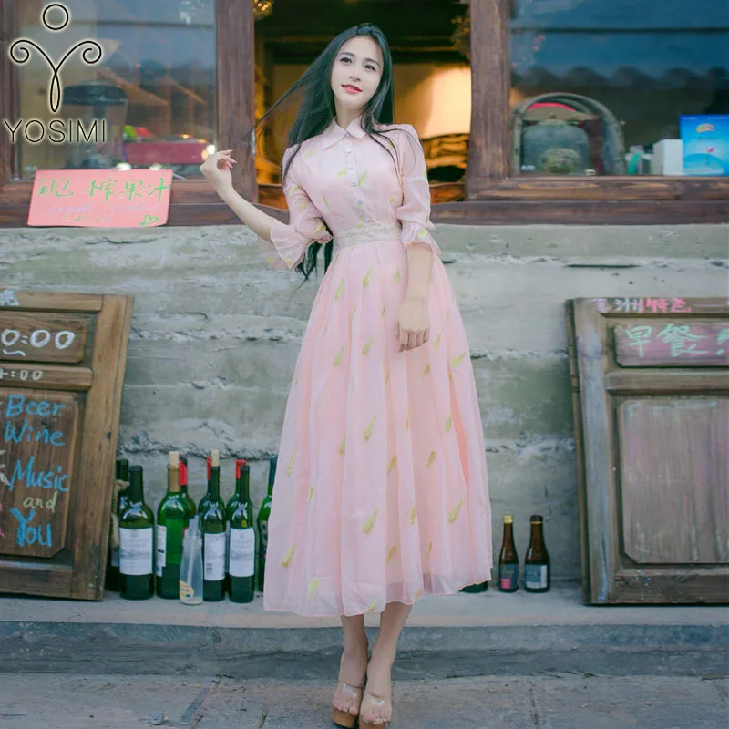 2019 весна лето платье золотая линия вышивка Макси Элегантное длинное женское