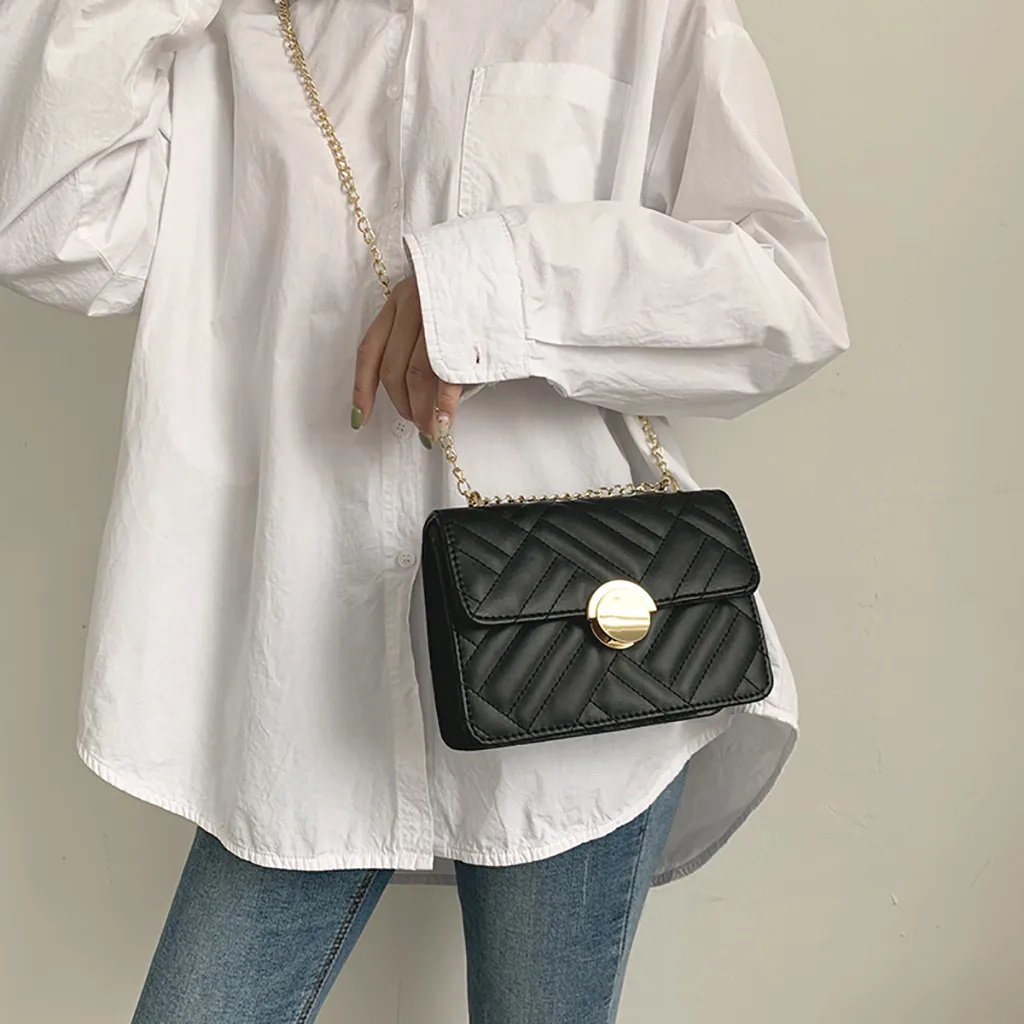 Женская сумка новинка 2019 Корейская версия сумки мессенджера модная вышивка цепи