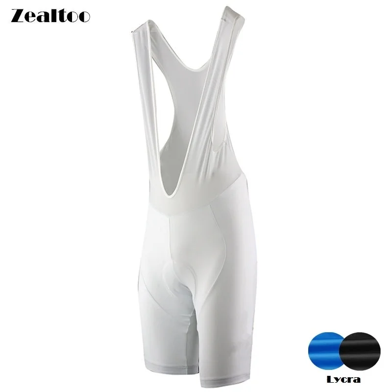 Zealtoo Coolmax 9D Padded White Cycling bib Shorts Shockproof MTB Bicycle Road Bike Ropa Ciclismo Tights For Man | Спорт и